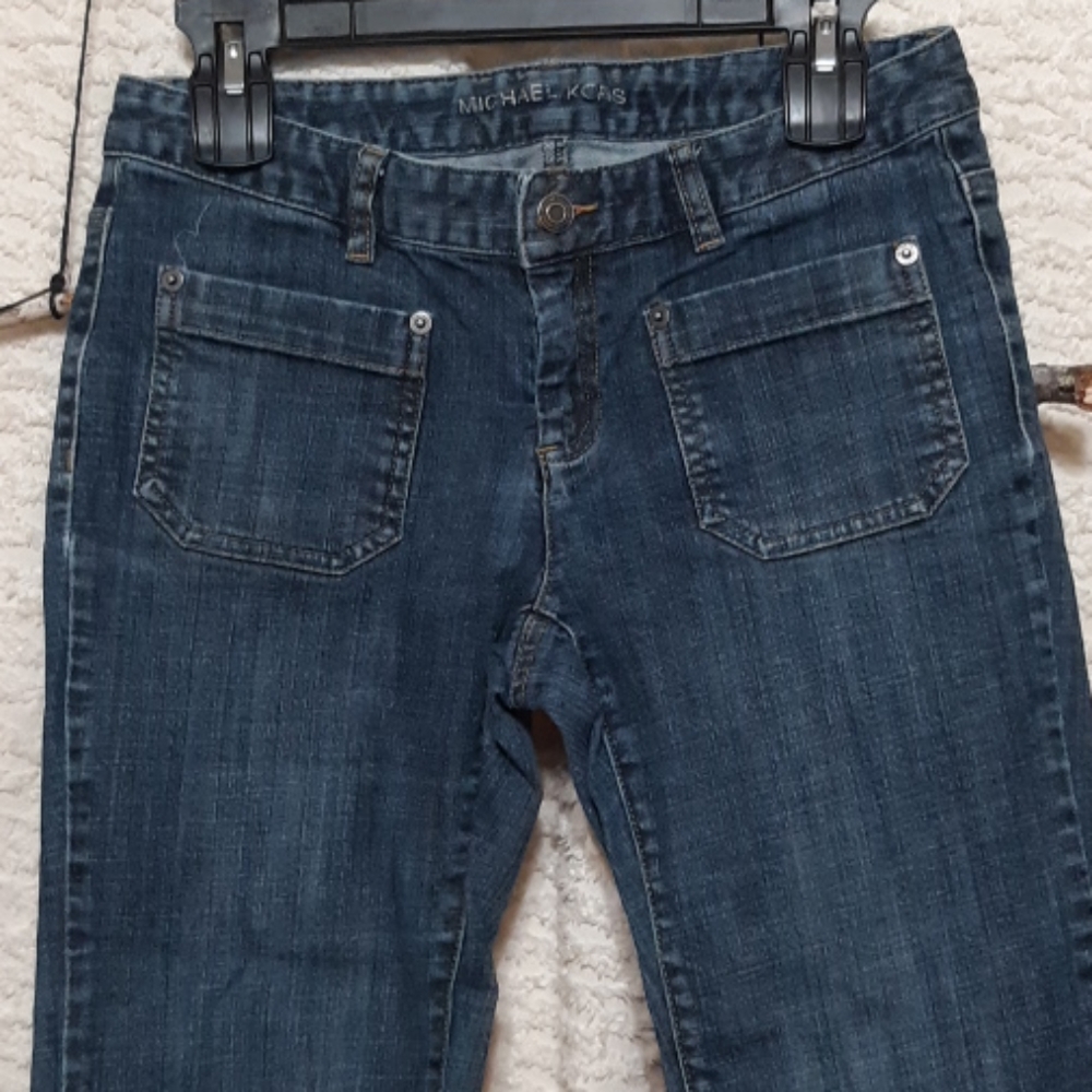 MK Michael Kors Womens Jeans sz 4 B22 Metal back pocket logo - Picture 12 of 15
